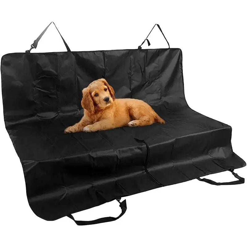 Waterproof Car Seat Cover & Dog Travel Protector - Blue Iris 55.12 x 53.15inches / Black