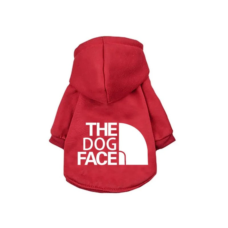 The Dog Face Hoodie - Blue Iris Red / XS