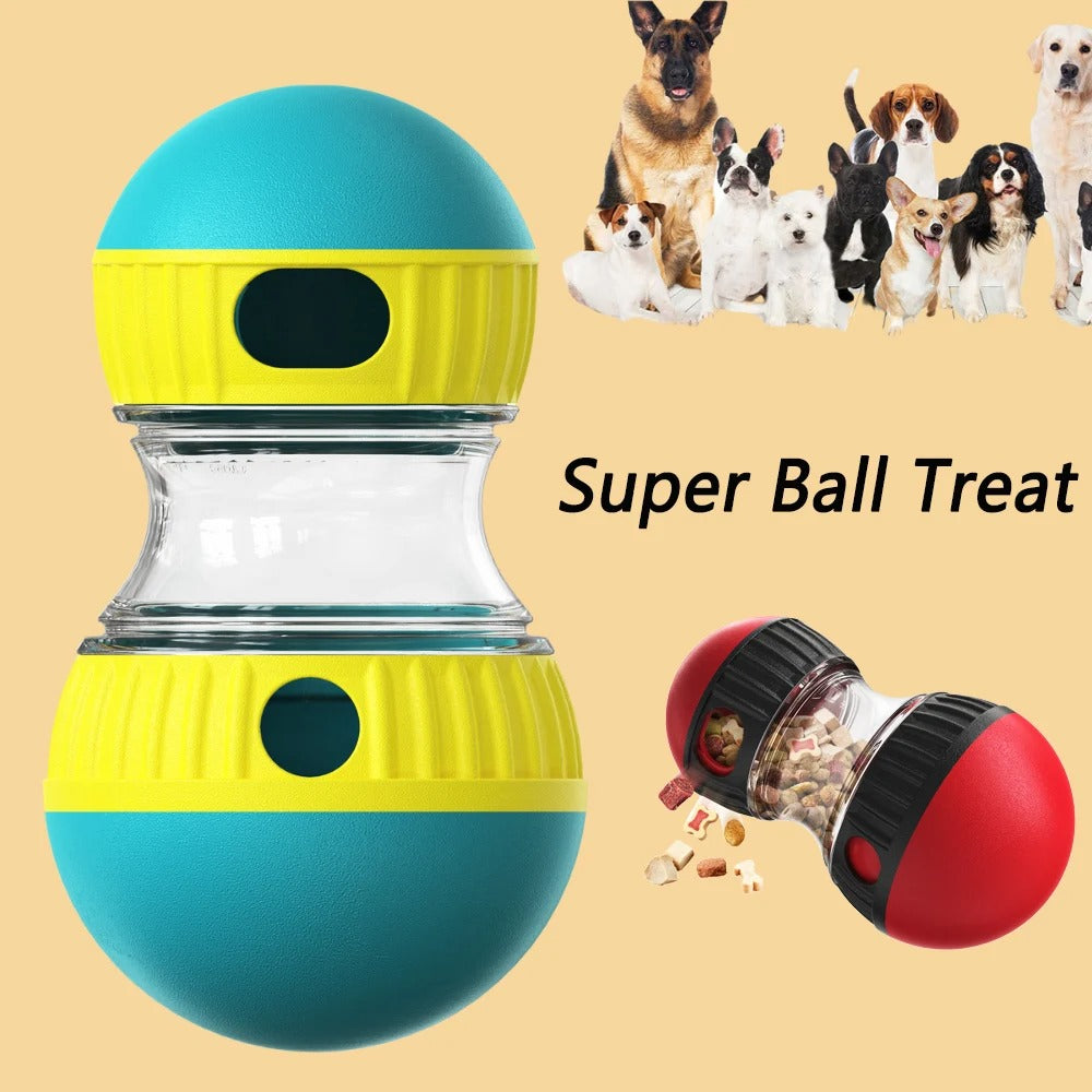 Interactive Ball Training Chew Toy - Blue Iris Red