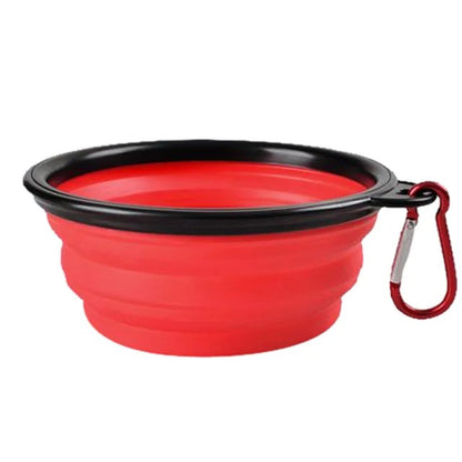 Portable Collapsible Pet Food and Water Bowl