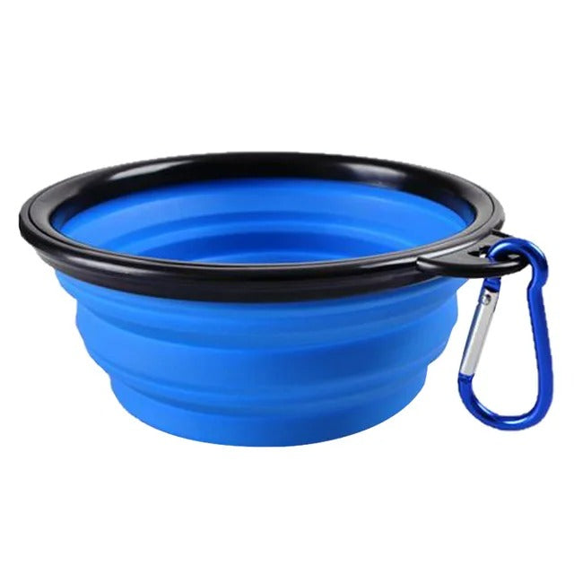 Portable Collapsible Pet Food and Water Bowl