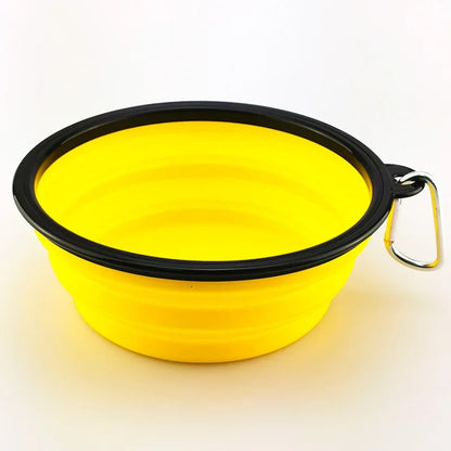 Portable Collapsible Pet Food and Water Bowl