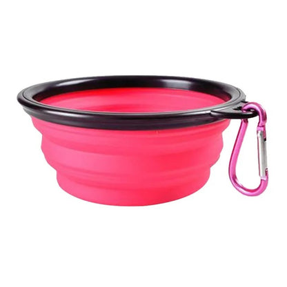 Portable Collapsible Pet Food and Water Bowl