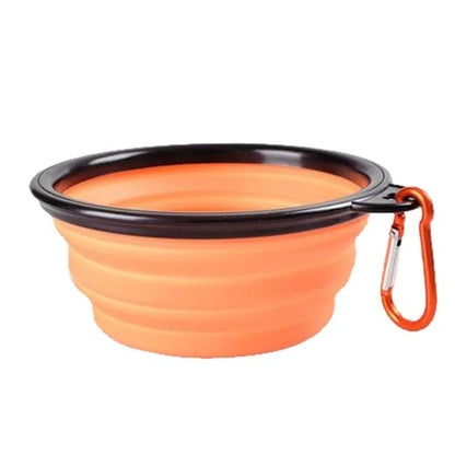 Portable Collapsible Pet Food and Water Bowl