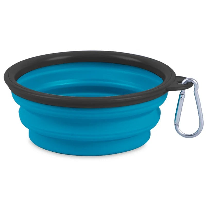 Portable Collapsible Pet Food and Water Bowl