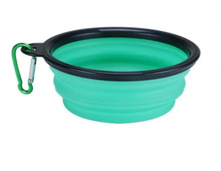 Portable Collapsible Pet Food and Water Bowl