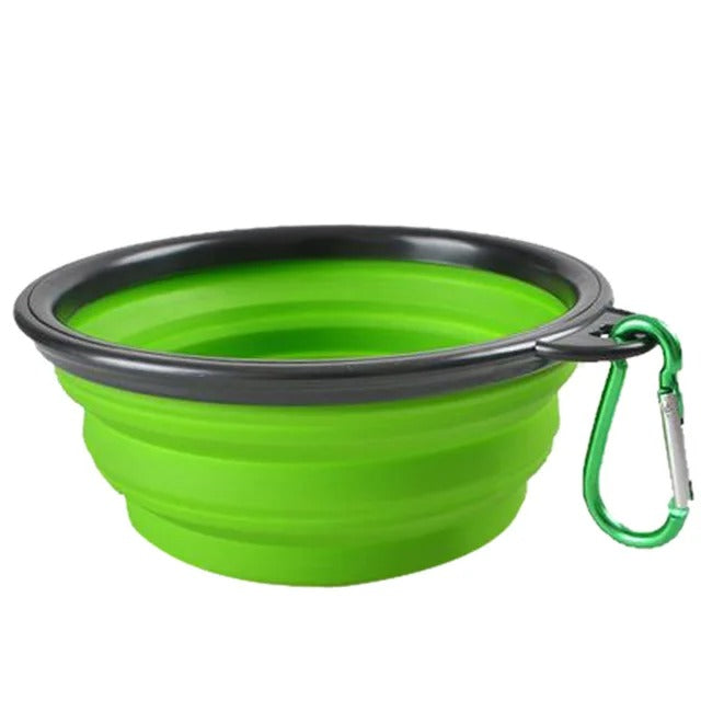 Portable Collapsible Pet Food and Water Bowl